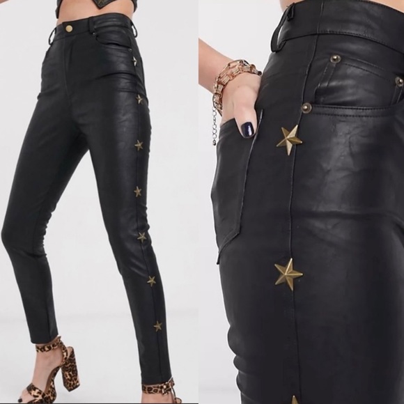 Jagger & Stone Pants - NWOT❤️Jagger & Stone Val Star faux leather Pants -Sz 8
